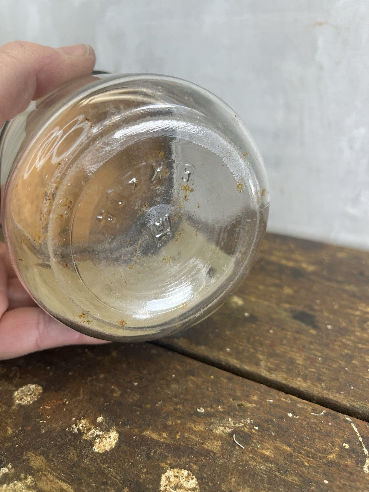 Olive Oil Cream Vintage Jar Empty