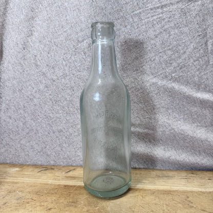 Berlin Wisconsin Bottle Works Blue Bottle Vintage Glass Empty