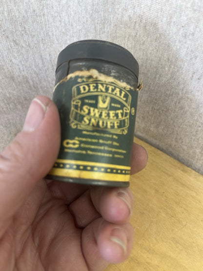 Dental Sweet Snuff Tobacco Empty Tin