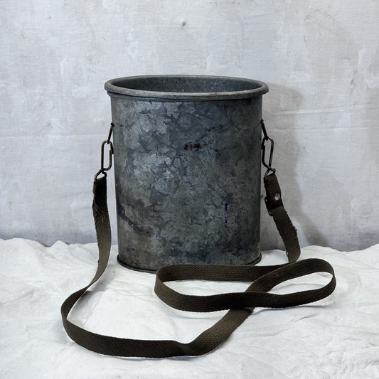 Vintage Small Strap Minnow Bucket Metal