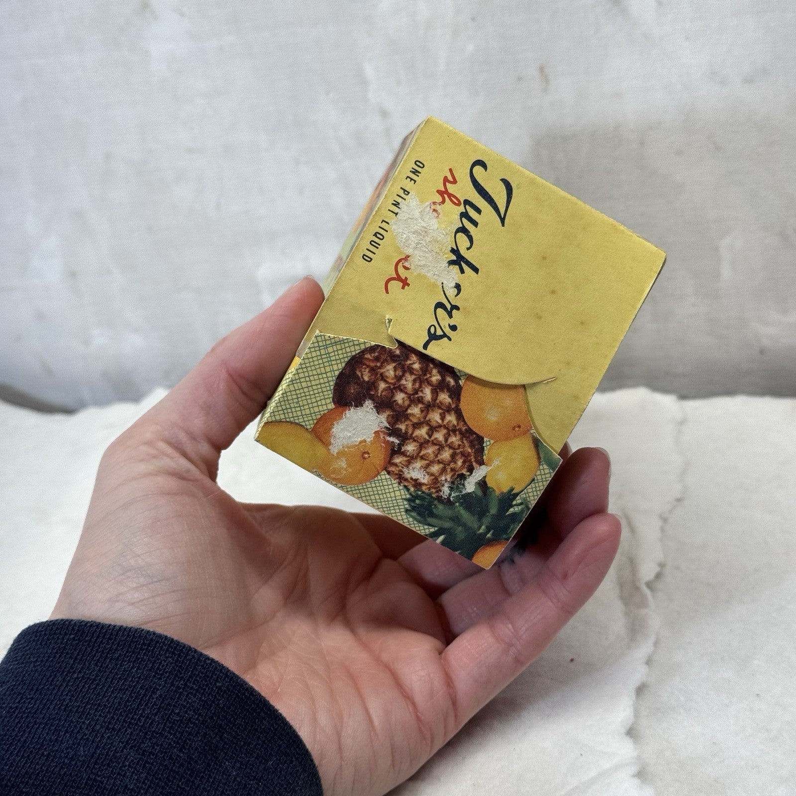 Tuckers Sherbet Waxed Box Container Empty Vintage