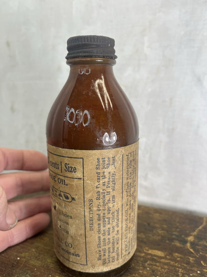 Picard Shoe Oil Bottle Vintage EMPTY