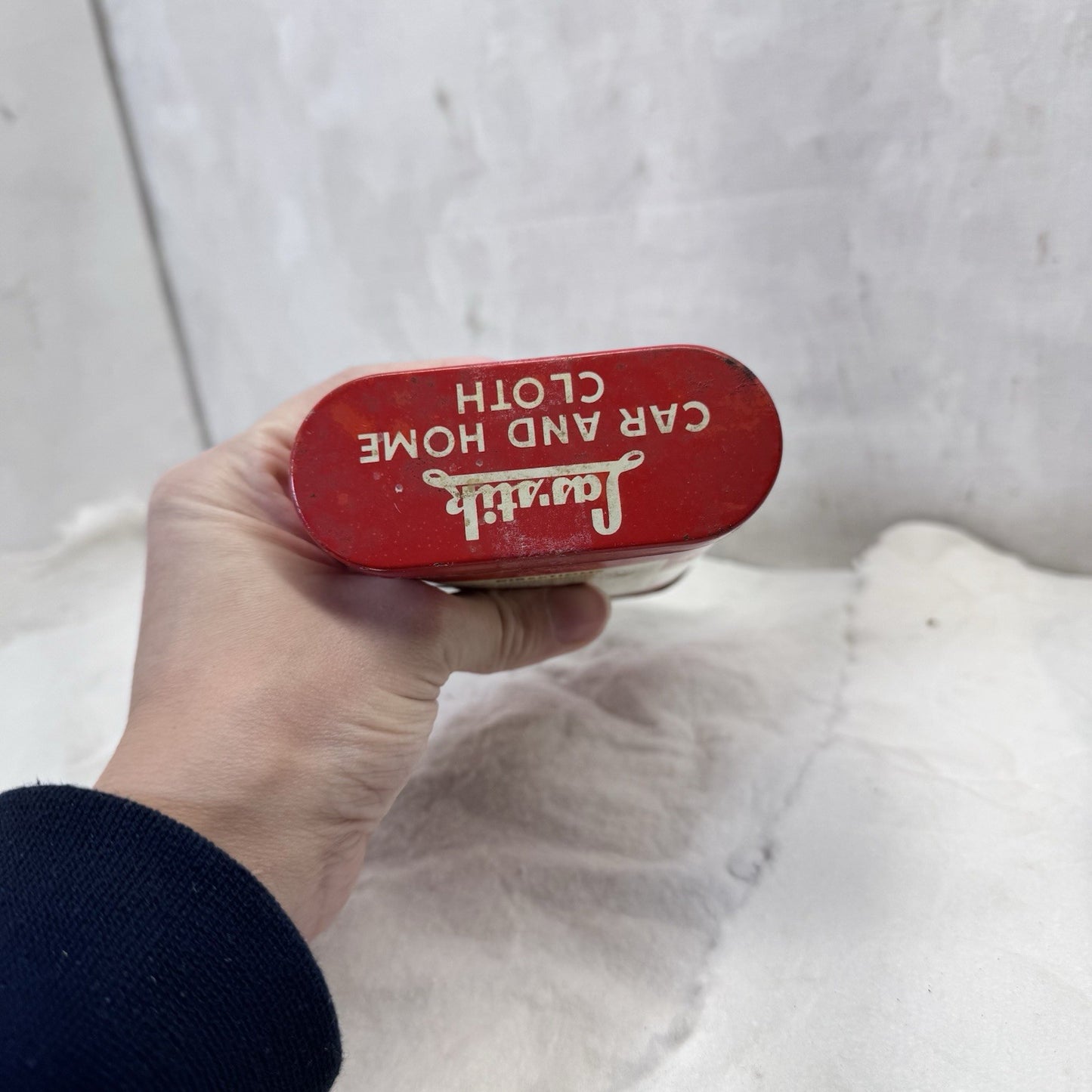 Las Stik Car And Home Cloth Tin Vintage