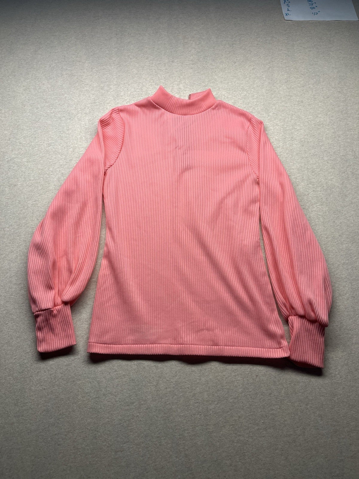 1960s Women’s Knit Peach L Sleeve Back Zipper 