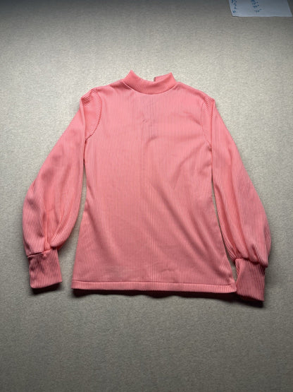 1960s Women’s Knit Peach L Sleeve Back Zipper 