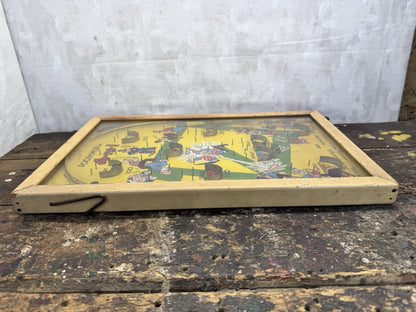 Antique Poosh-M-Up Jr. Baseball Tabletop Pinball 4 in 1 Game 1920-30s #1016