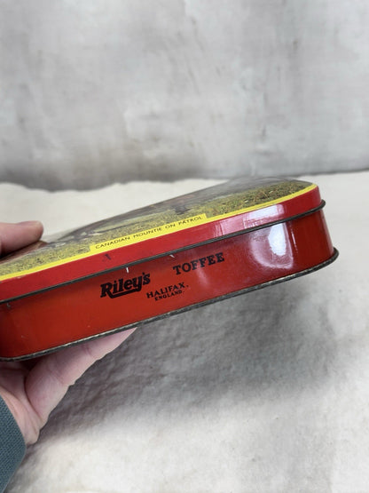 Riley’s England Toffee Tin Empty Vintage