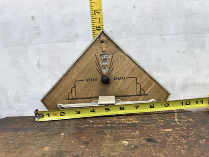 Style Chart Tie Rack Vtg #1428