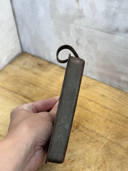 Antique Early Tin Strainer Square  #1439