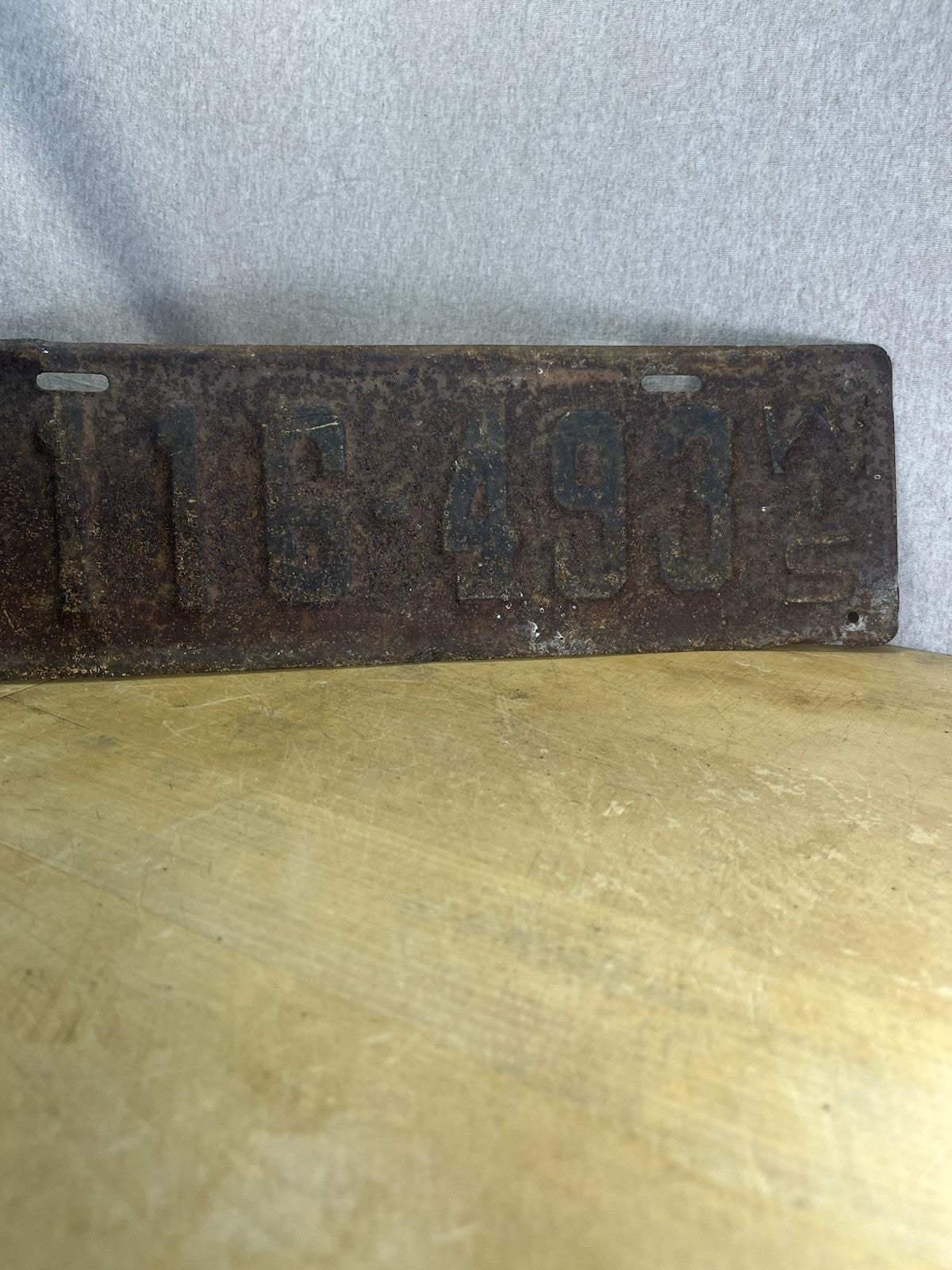 1926 Wisconsin License Plate 116-499