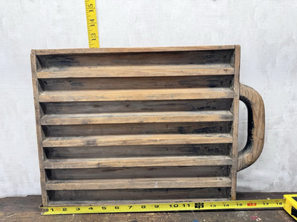Coin Slot Organizer Primitive Drawer Wooden #1146