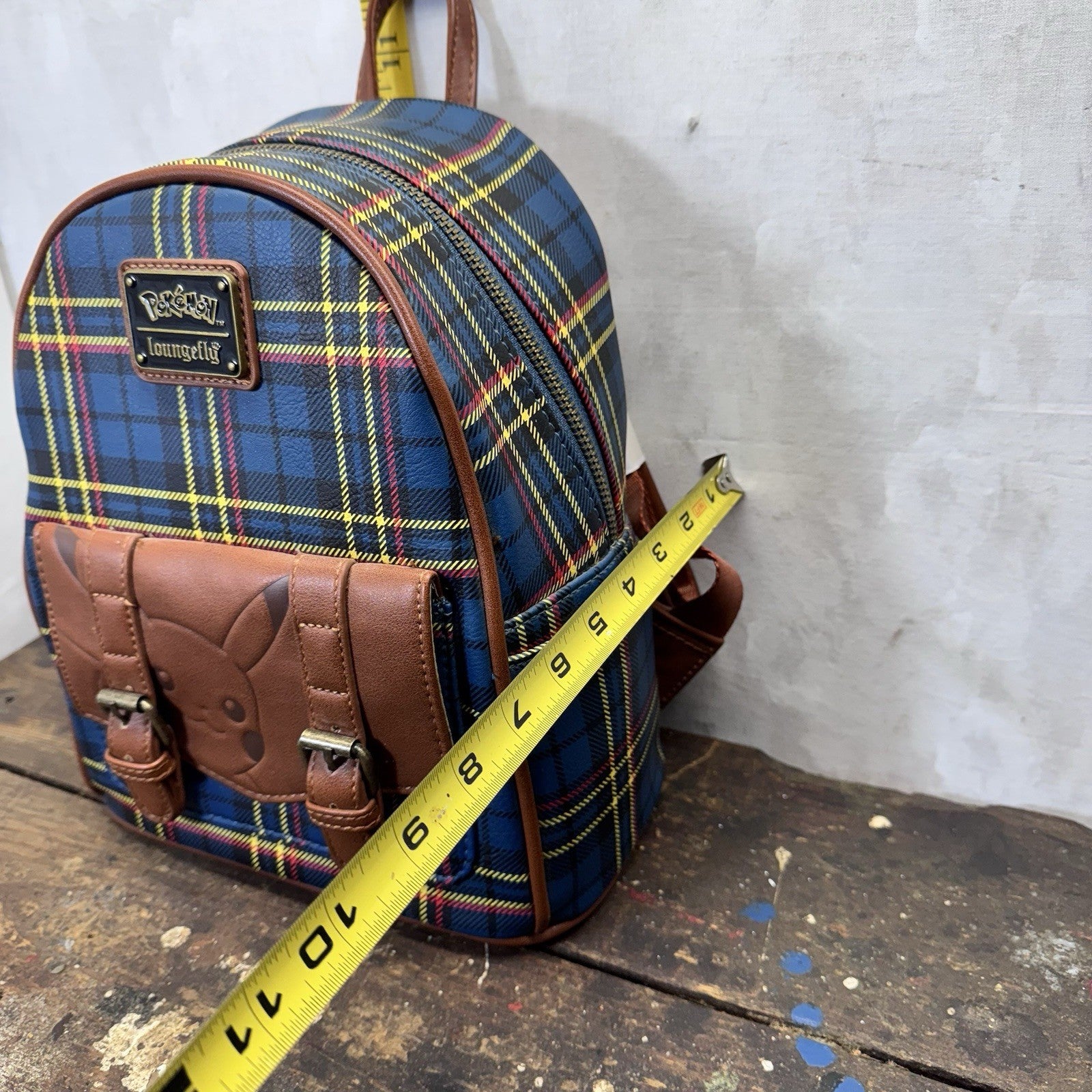 Loungefly Pikachu Plaid Backpack New With Tags 