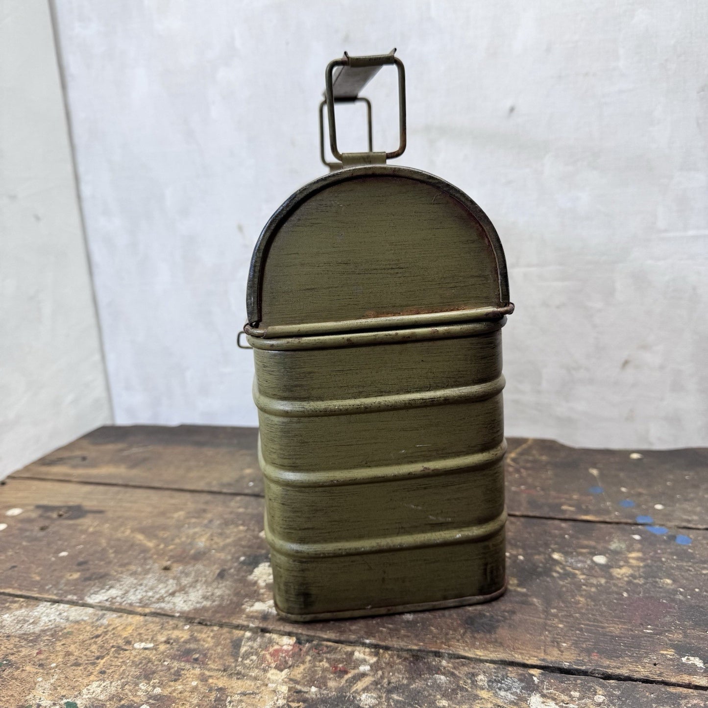 Vintage Tin Painted Lunch Box