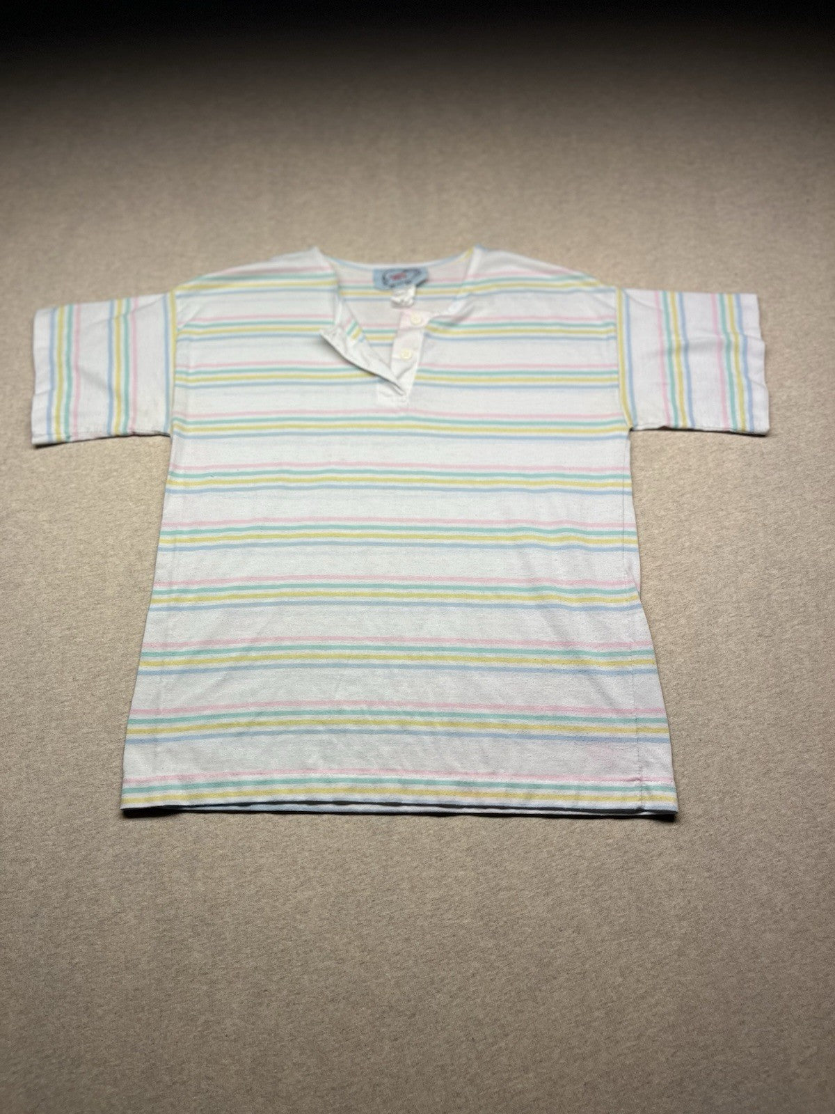 1950s Women’s Striped Knit S Sleeve Shirt