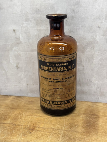 Brown Medical Bottle Pre Prohibition #S1419