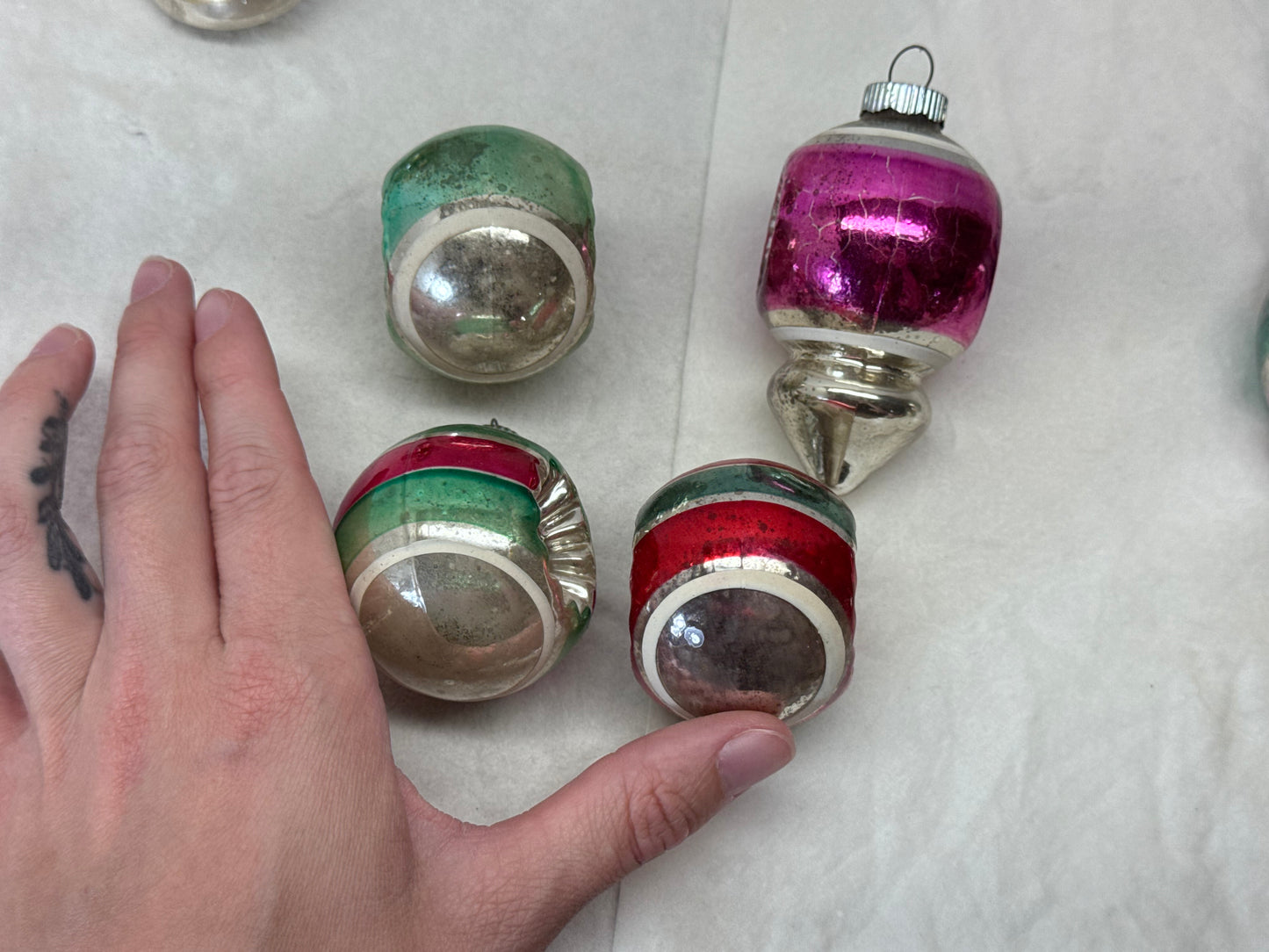 Vintage Glass Ornament Bundle #2160