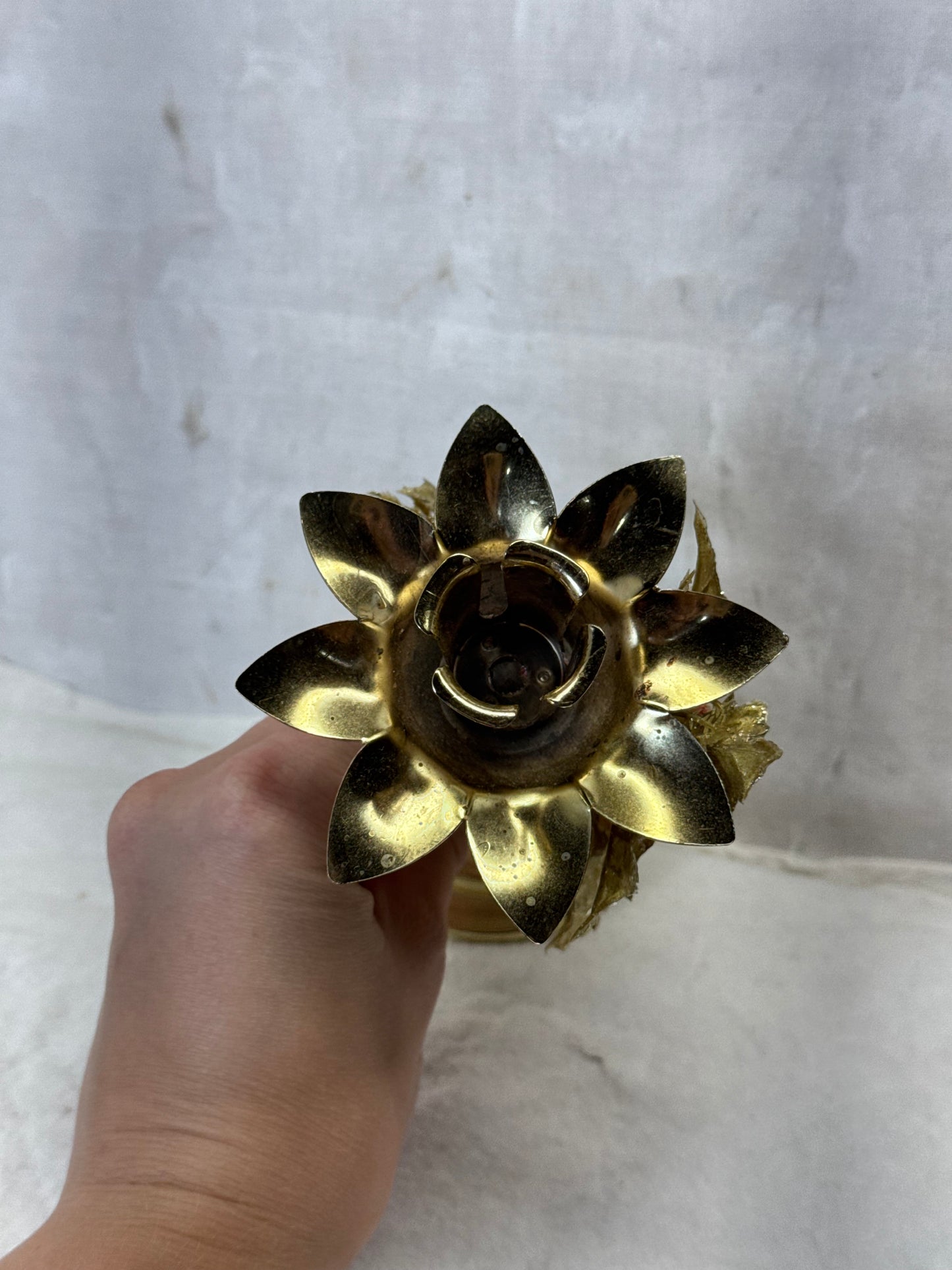 Christmas Candlestick Holder Vintage #1983