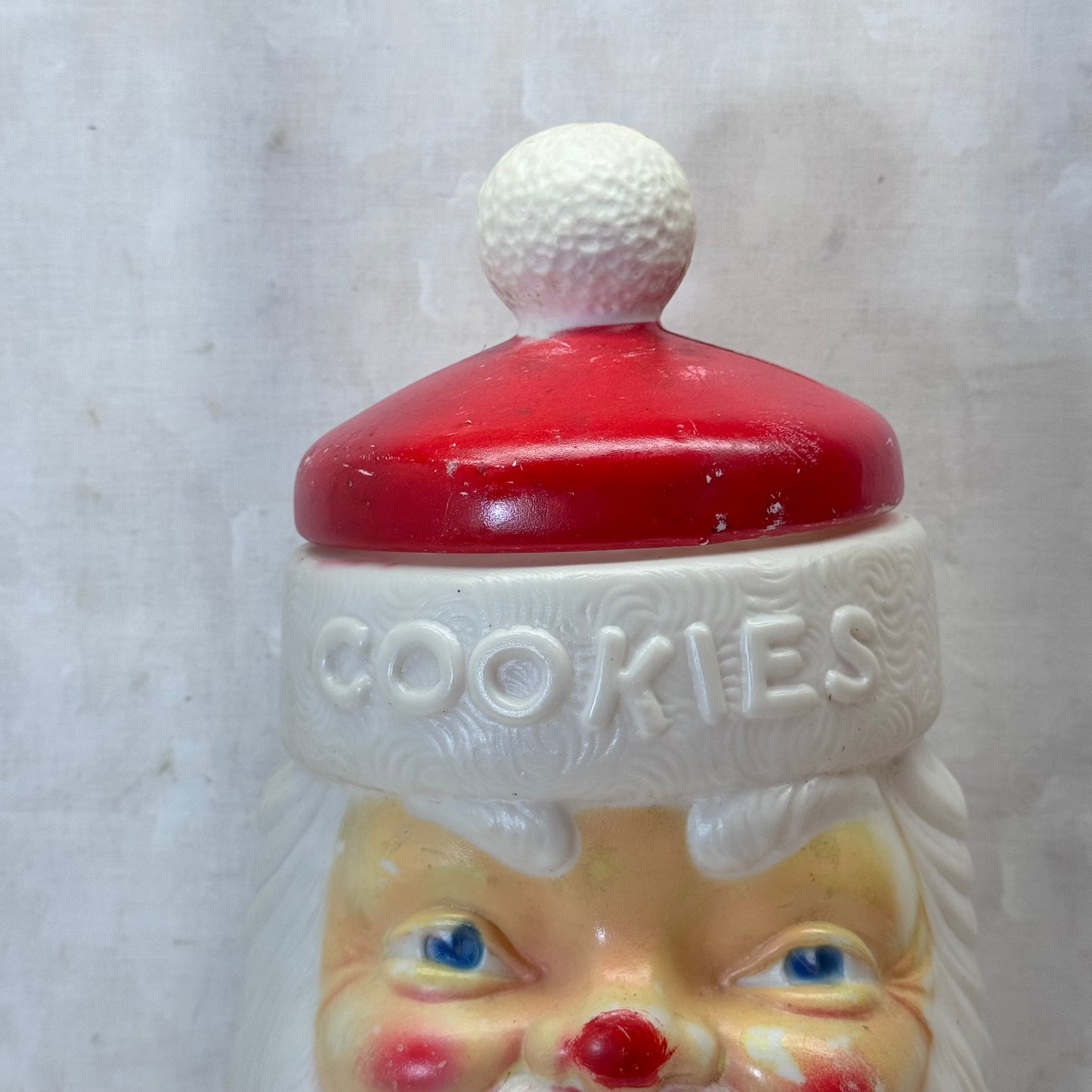 Empire Santa Cookie Jar Blow Mold Vintage #2057