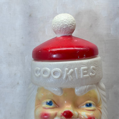 Empire Santa Cookie Jar Blow Mold Vintage #2057