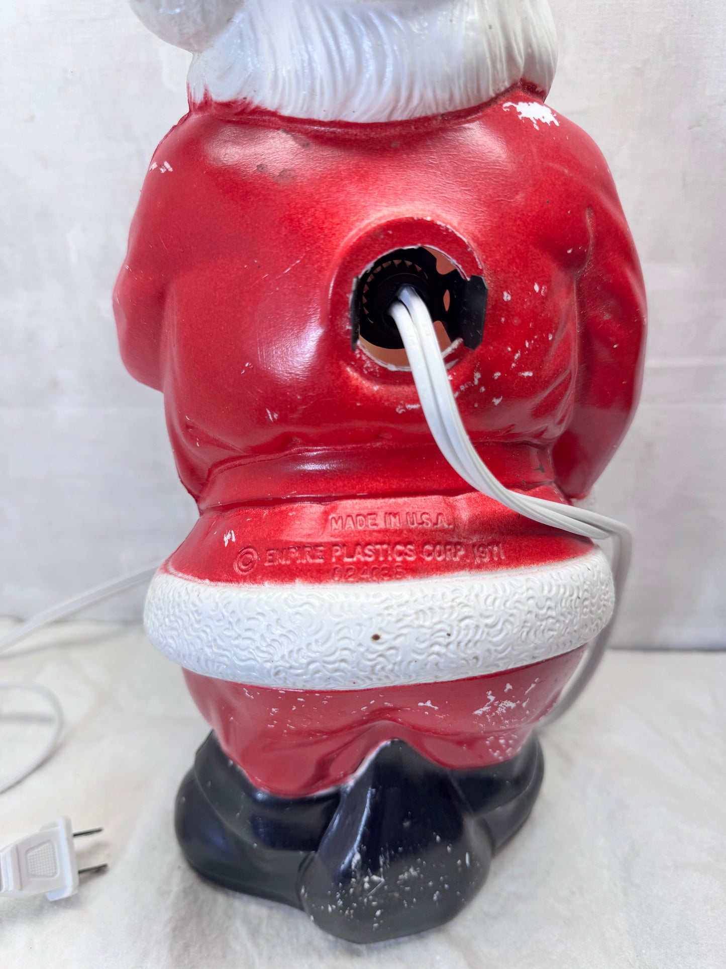 1971 Whispering Santa Claus Blow Mold Vintage #2071 Working