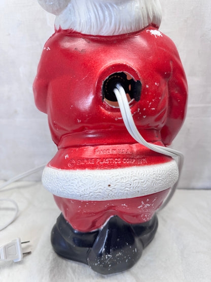 1971 Whispering Santa Claus Blow Mold Vintage #2071 Working