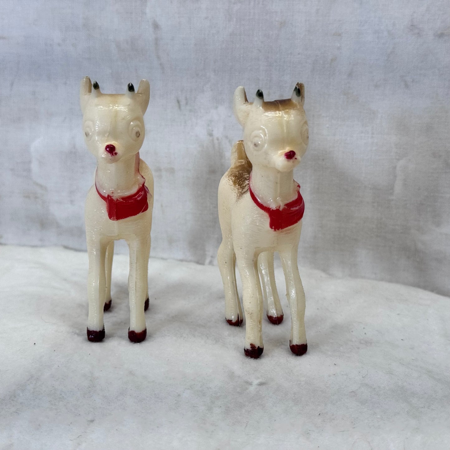 Rudolph Hard Plastic Vintage Ornaments #2079