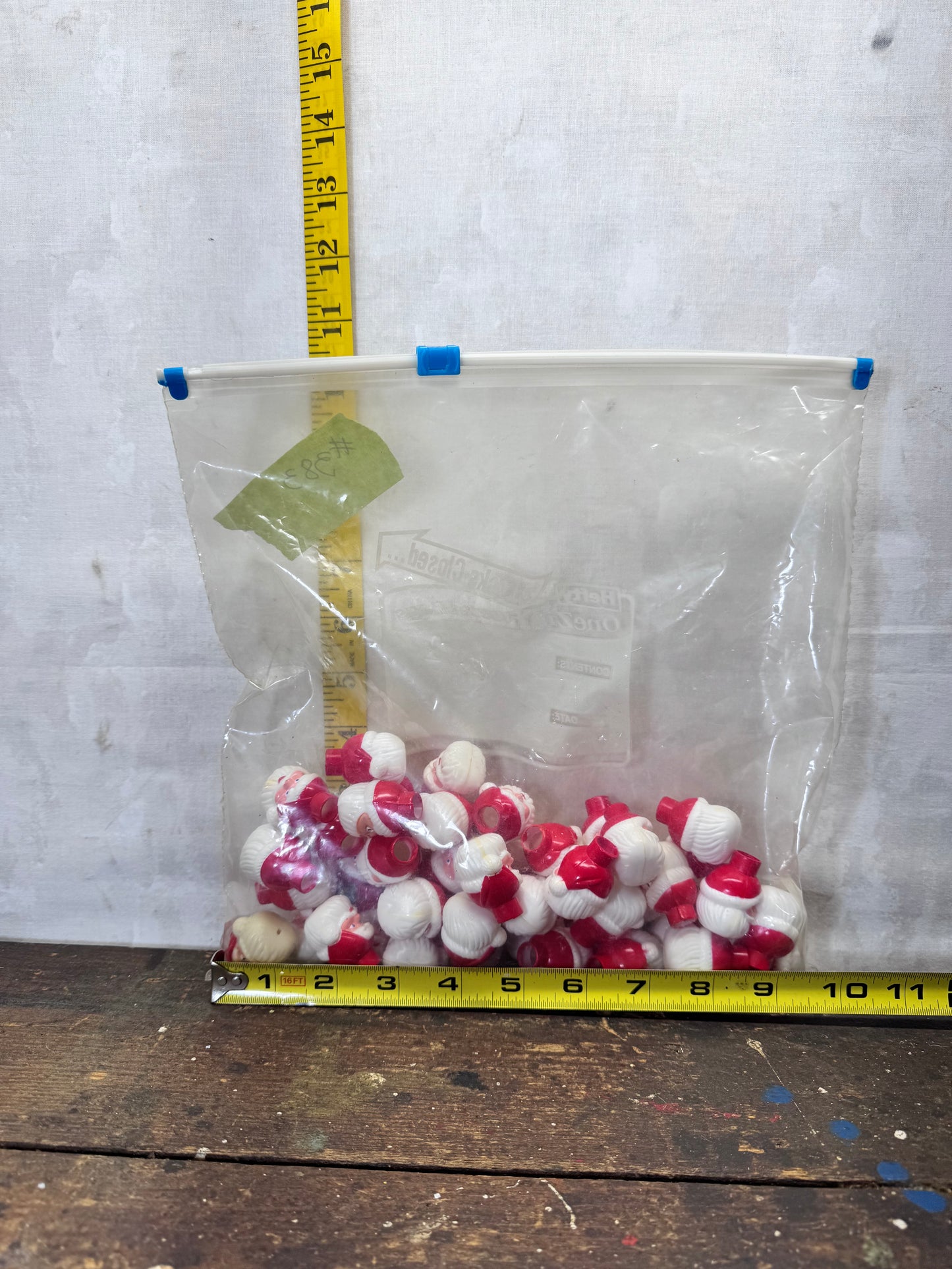 47 Santa Christmas Light Covers Vintage Plastic #2109