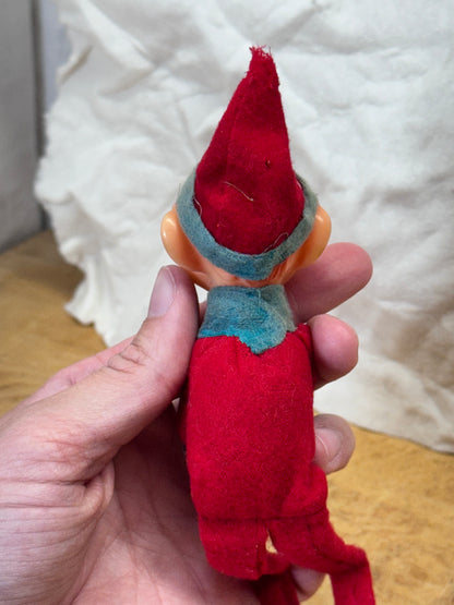 Japan Red Knee Hugger Elf Vintage #1707