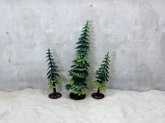 Vintage Plastic Christmas Pine Trees #1739