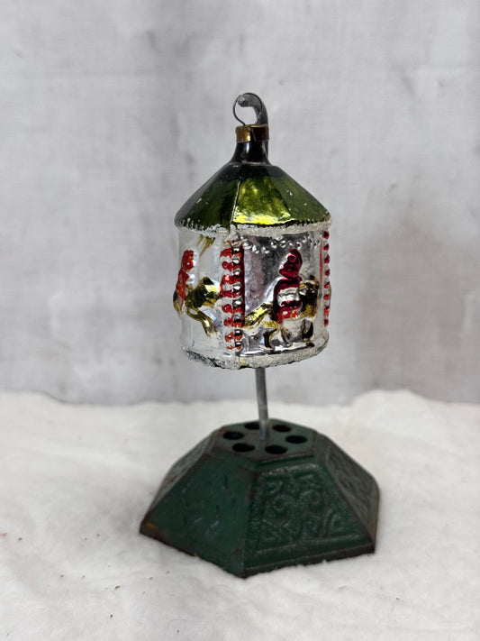 Vintage Carousel Christmas Ornament Hand Painted#1799