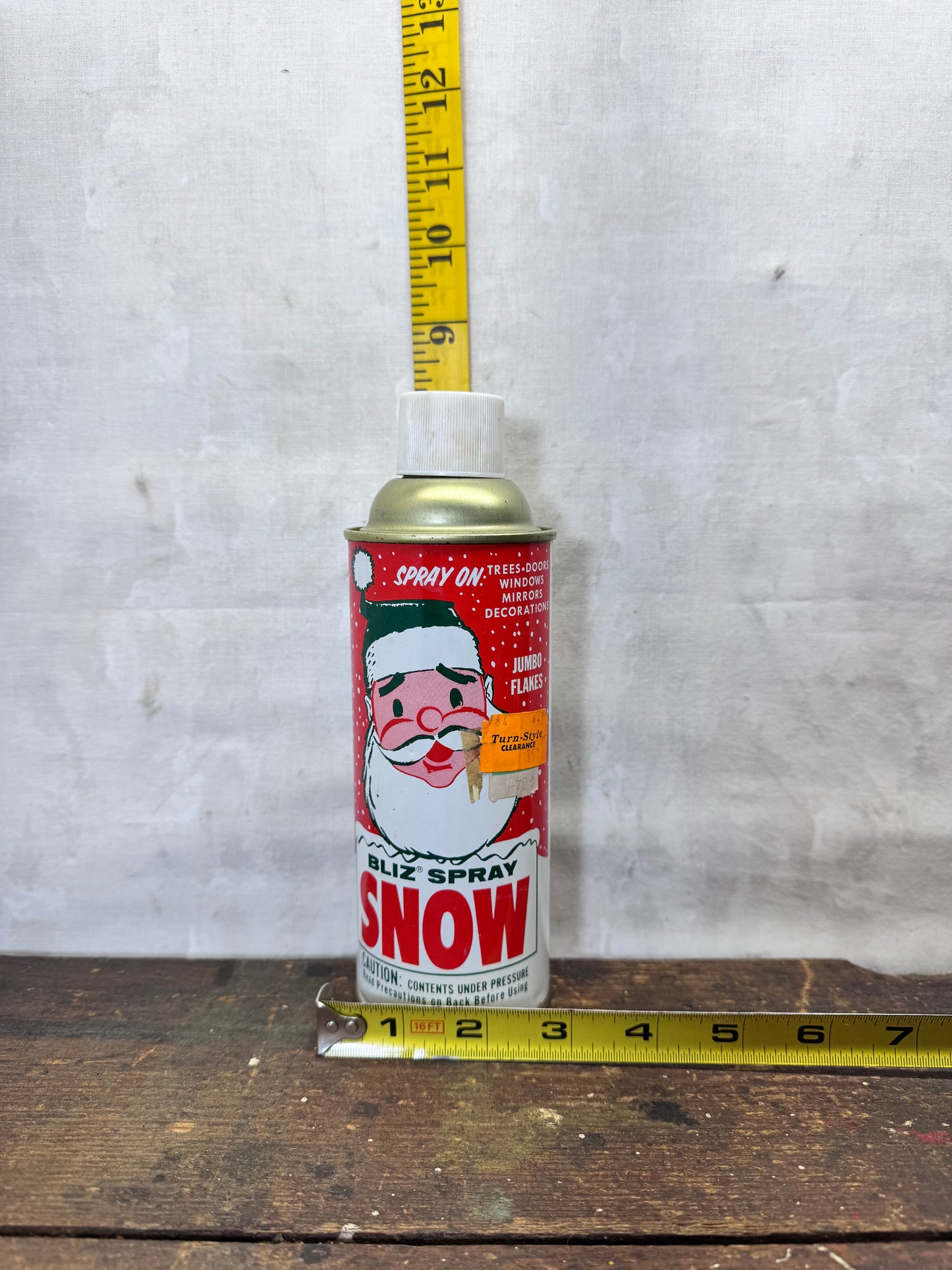 Bliz Spray Snow Vintage Can  Christmas #2062