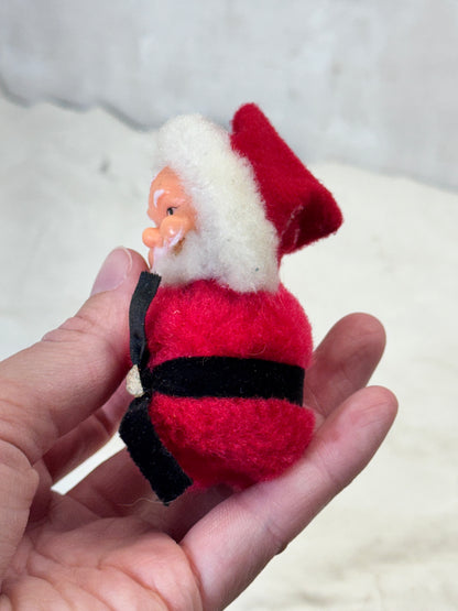 Felt Santa Claus Hugger Clip On Christmas Vintage #1874