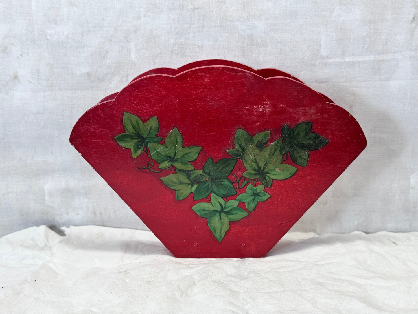 Christmas Red Napkin Holder Vintage #1906