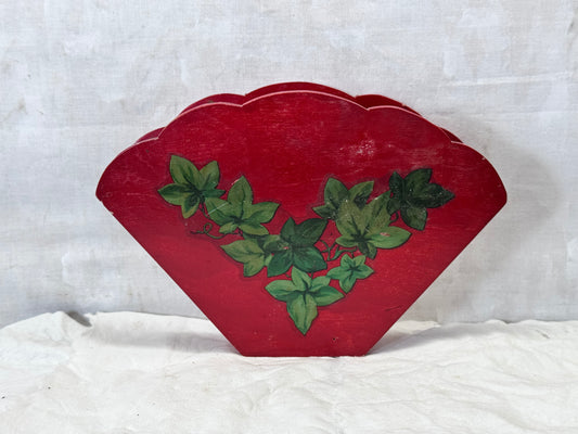 Christmas Red Napkin Holder Vintage #1906