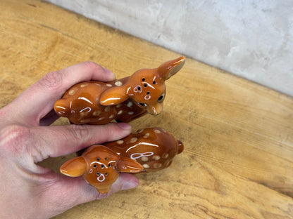 Japan Fawn Deer Salt & Pepper Shakers Vintage #1680