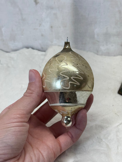 Vintage Christmas Glass Ornament #1795