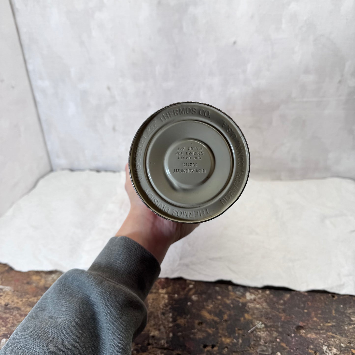 King-Seeley Thermos Red Christmas Vintage #2051