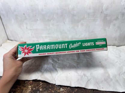 Paramount Outdoor Lights Box Empty Vintage Christmas #1734