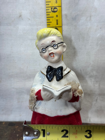 Japan Vintage Ceramic Choir Boy Christmas #1789