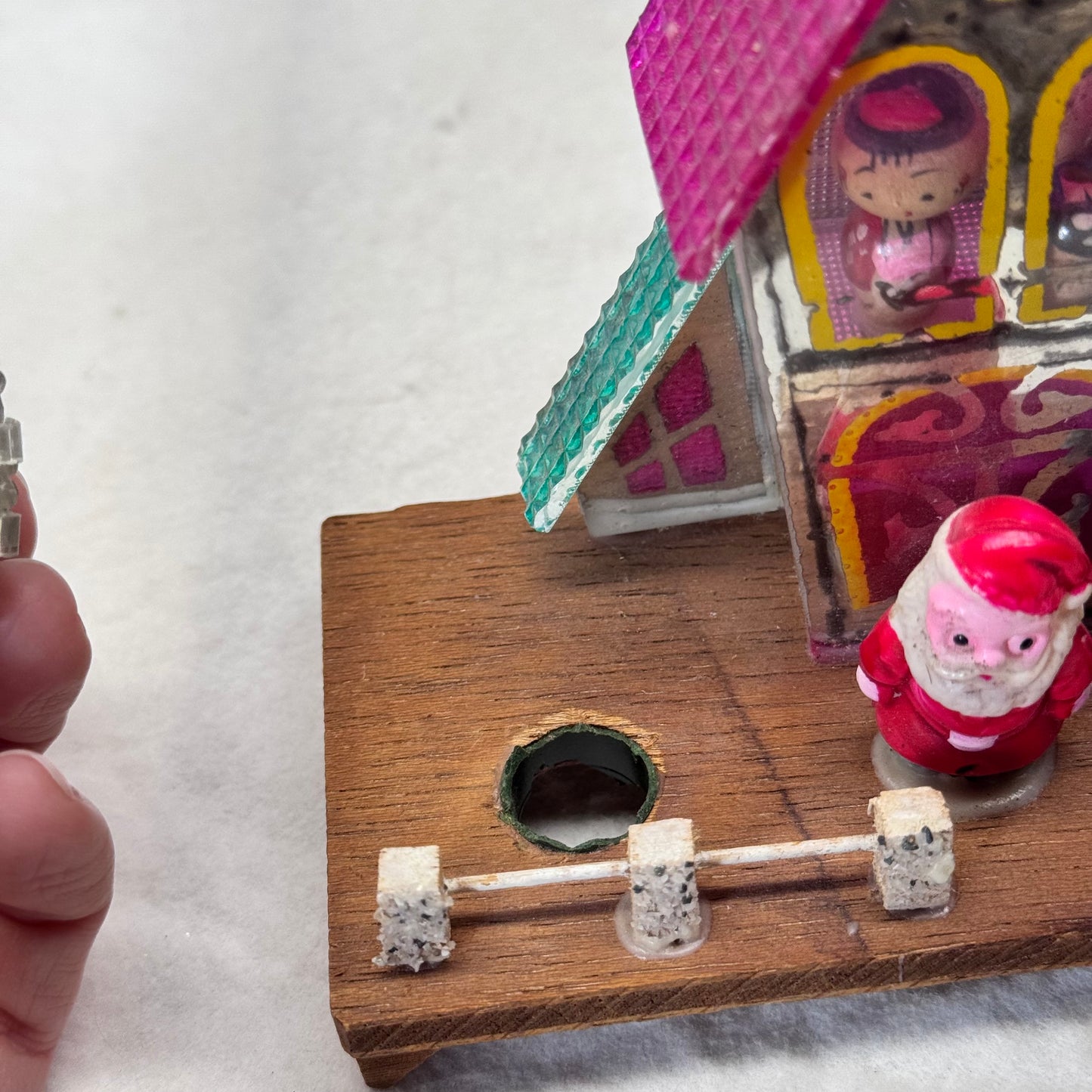 Twinkle Lite Putz Christmas House Vintage Flawed #2197