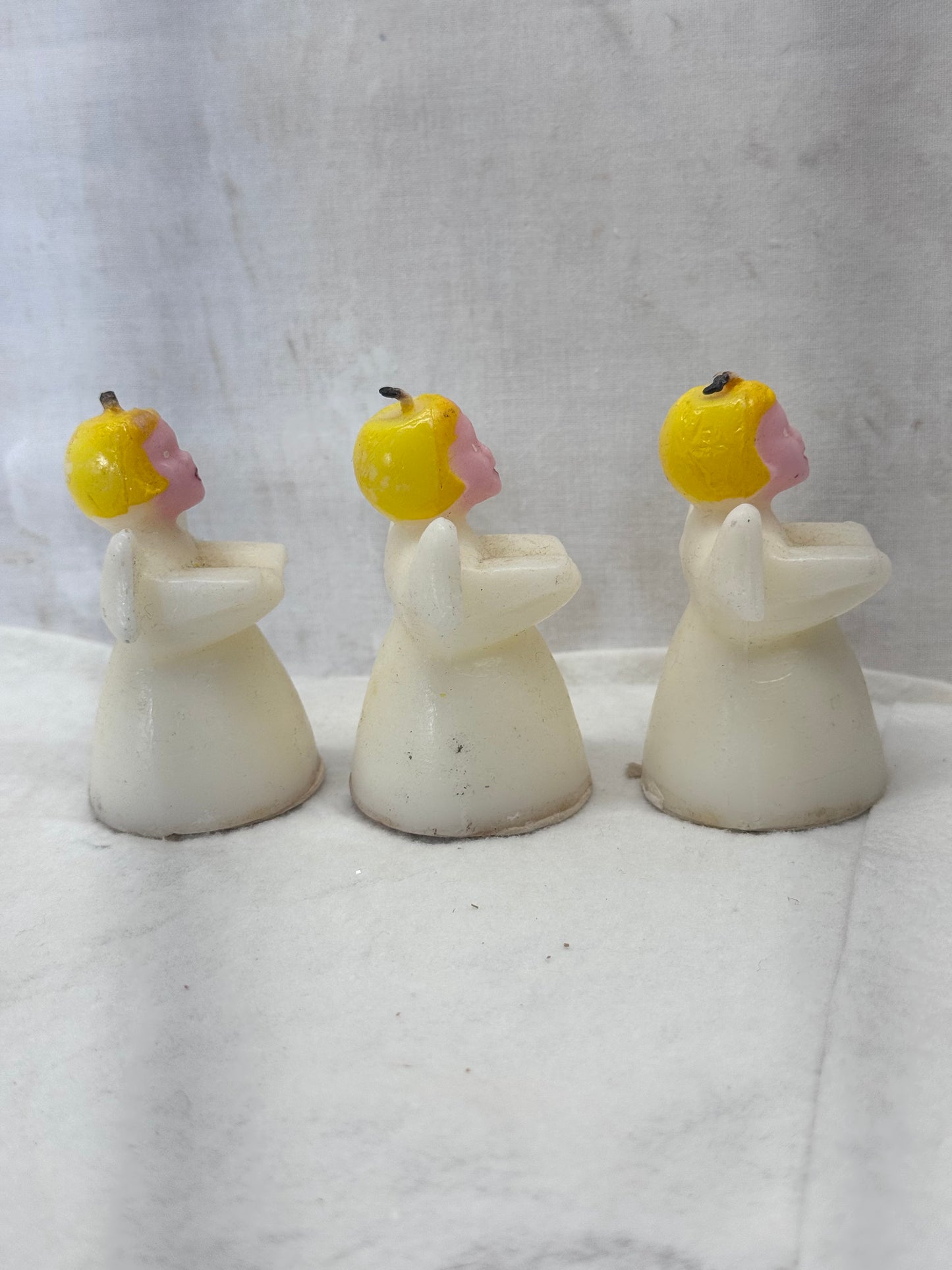 Tavern Candle 3 Singing Angels Vintage Christmas #1988