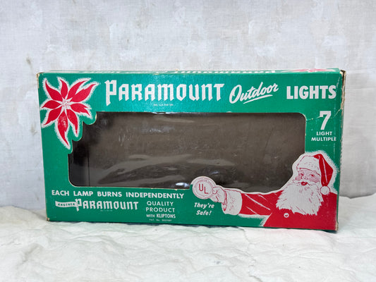 Paramount Outdoor Lights Box Empty Vintage Christmas #1734
