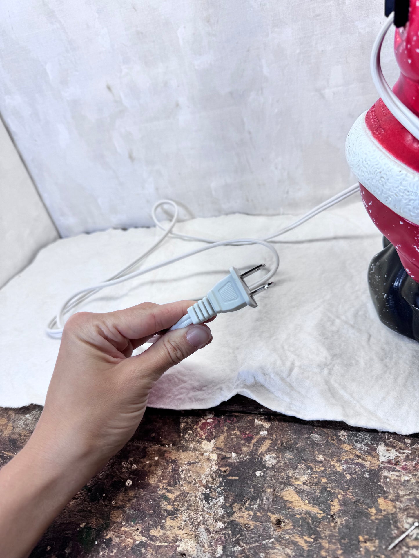 1971 Whispering Santa Claus Blow Mold Vintage #2071 Working