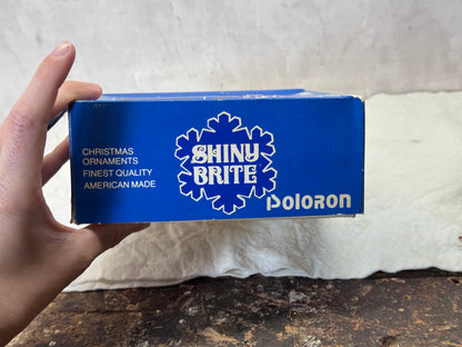 Shiny Brite Poloron Vintage Christmas Ornaments NOS #1834