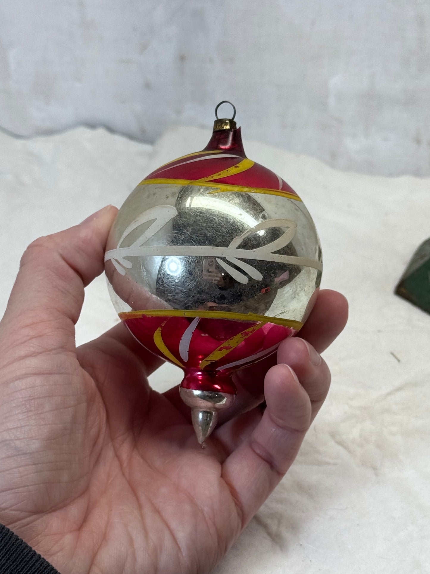 Vintage Glass Christmas Ornament #1797
