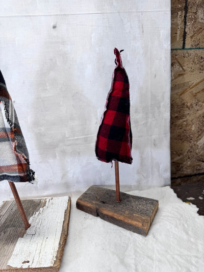 Hand Crafted Christmas Trees set of 3 #1925