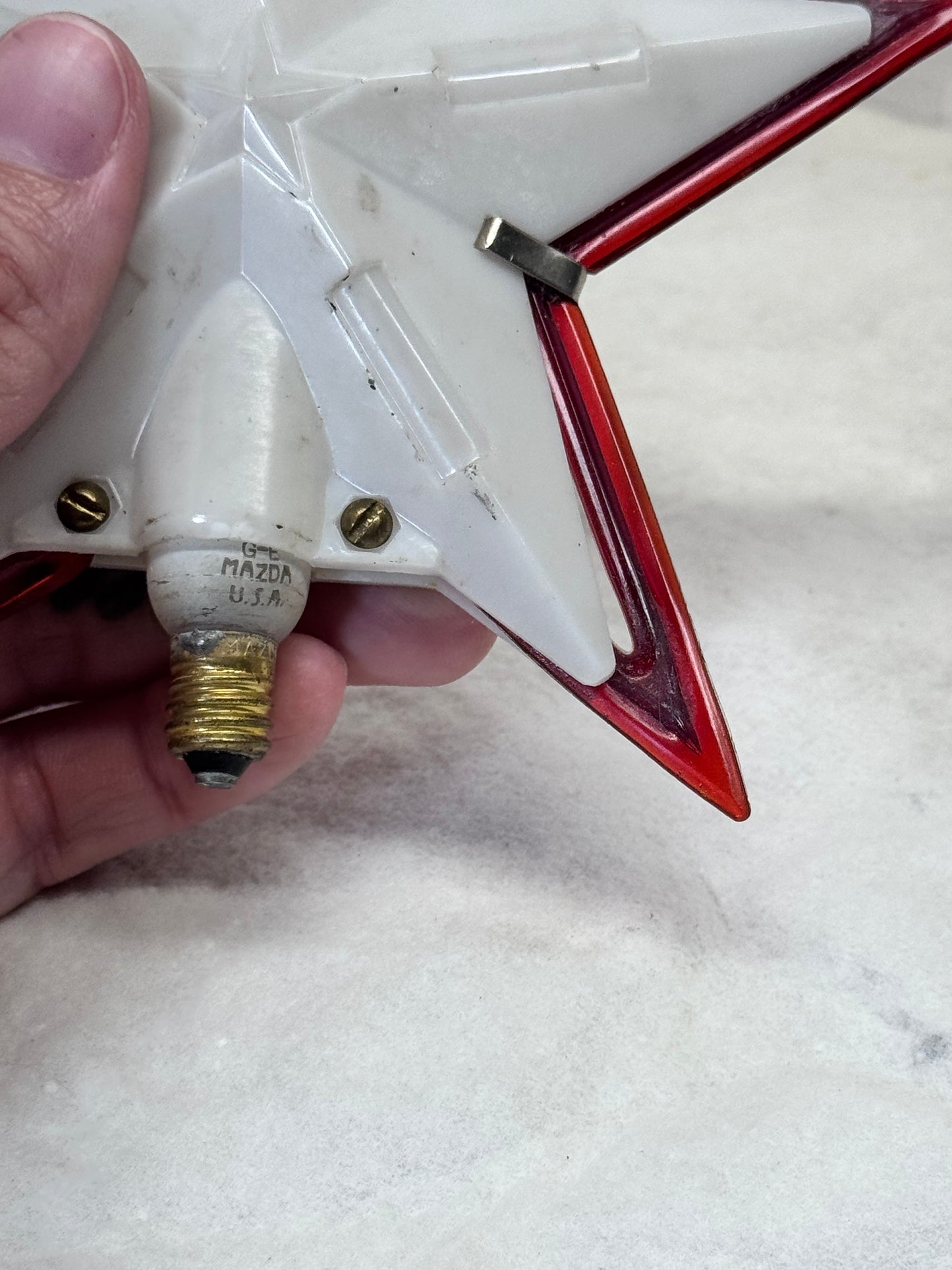 Vintage Light-Up Star Tree Topper #1738