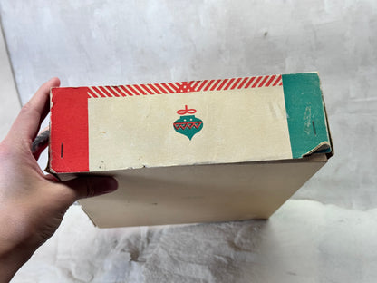 Fantasia Christmas Ornament Box Empty Vintage #1929