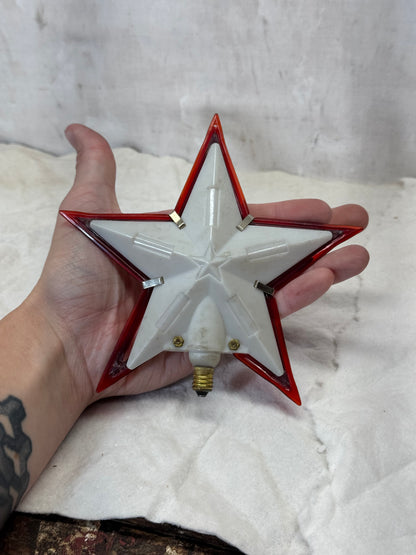 Vintage Light-Up Star Tree Topper #1738