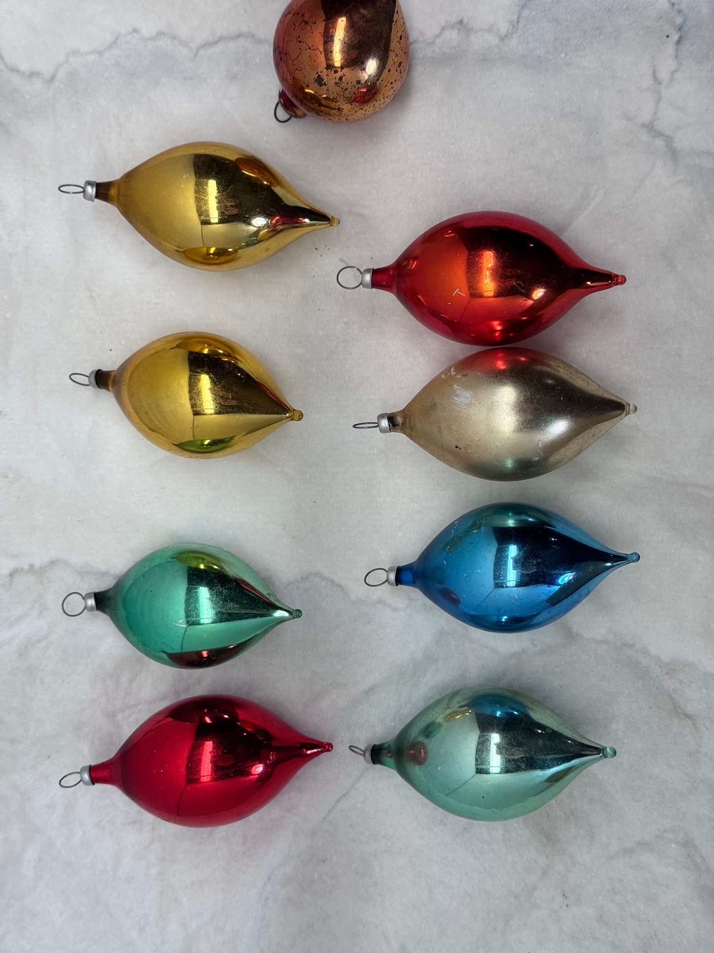 Vintage Glass Christmas Ornaments Bundle of 14 #2087